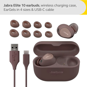 Jabra Elite 10 True Wireless In Ear Earbuds Cocoa