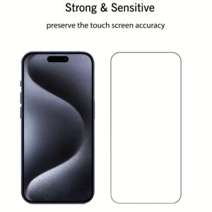 2pcs Full Screen Clear Tempered Glass Screen Protector For iPhone