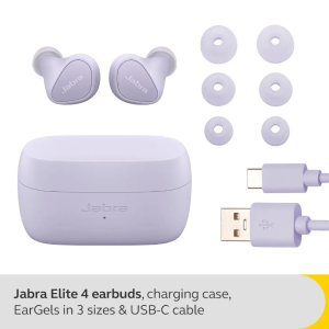 Jabra Elite 4 Wireless Earbuds, Lilac