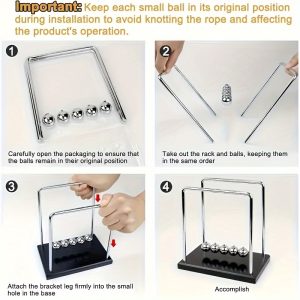 Mesmerizing, Classic Newton's Cradle Balancing Ball