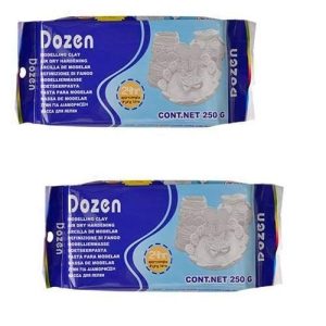 Dozen Modelling Clay White 250g B250