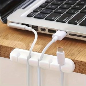 Cord Organizer Cable Management, Cable Organizers USB Cable Holder Wire Organizer Cord Clips, Cord Holder For Desk Car Home And Office (7, 5, 3 Slots)