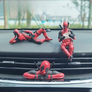 Deadpool Avengers 3-Piece PVC Figurine Set - UME Collectible Desktop Decorations with Dynamic Poses for Enthusiasts and Fans