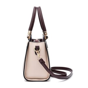 Casual Style Crossbody Bag for Women, Faux Leather, Solid Color, Stain Resistant, Zipper Closure, Polyester Lined, with Adjustable Strap, Edge Paint Detail, for Fashionable Shoulder Bag from Guangzhou